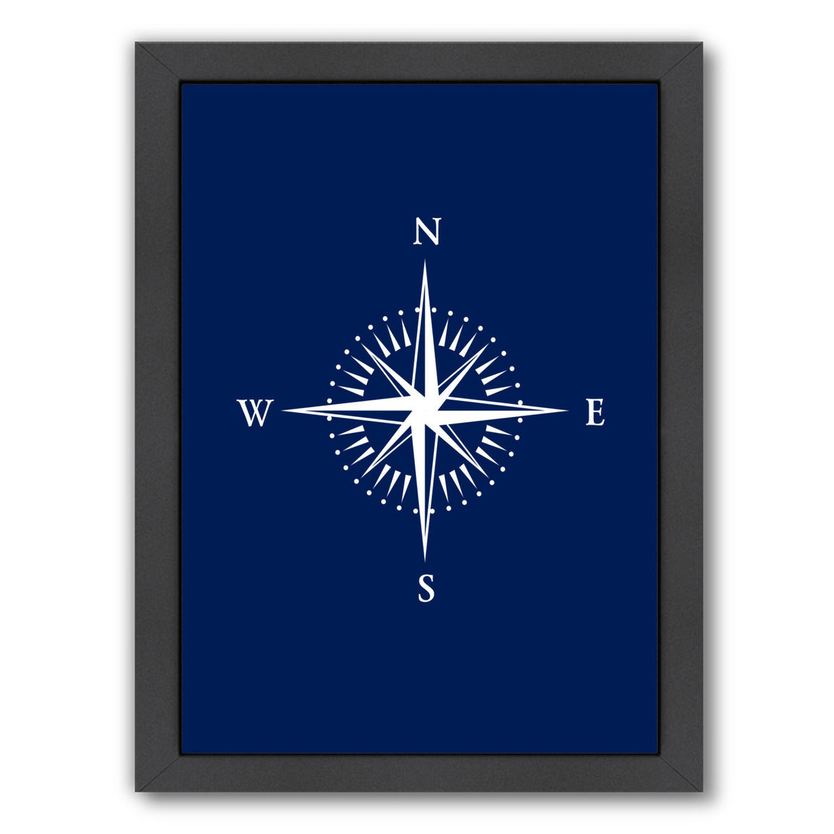 Nautical Equipment 2 Navy by Samantha Ranlet Framed Print - Americanflat