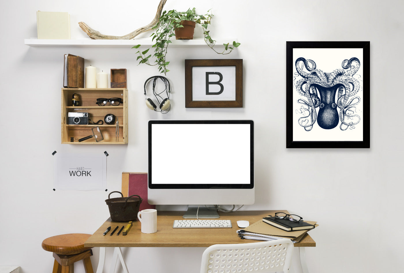 Odd Angle Octopus by Samantha Ranlet Framed Print - Americanflat