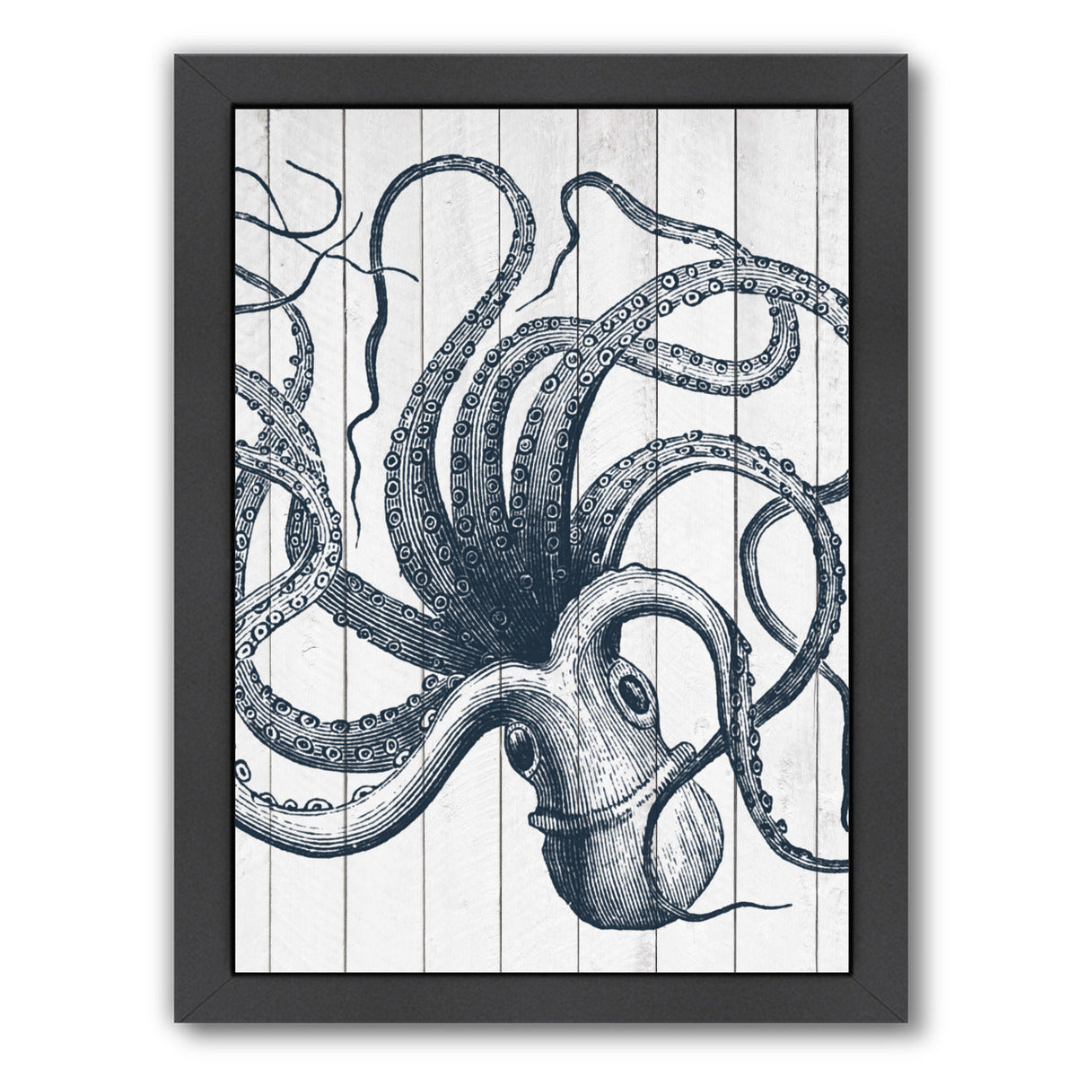 Wood Octopus by Samantha Ranlet Framed Print - Americanflat