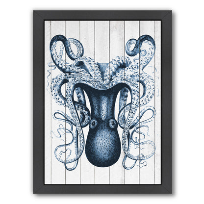 Wood Odd Angle Octopus by Samantha Ranlet Framed Print - Americanflat
