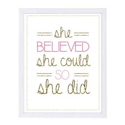 Girl S Gold & Trio 2 by Samantha Ranlet Framed Print - Americanflat