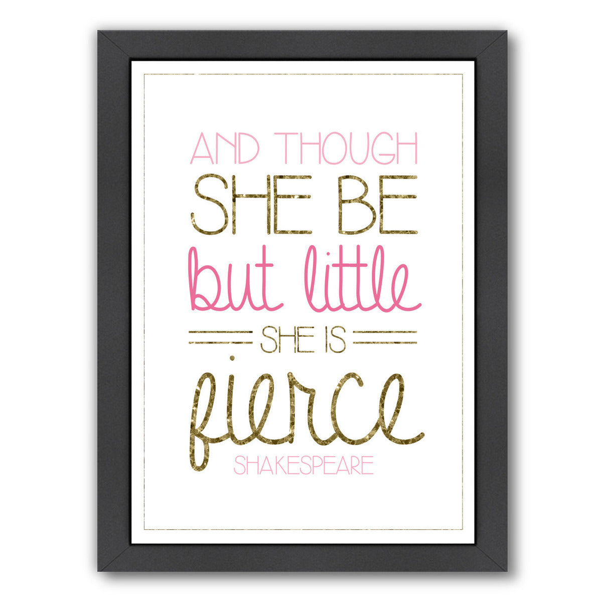 Girl S Gold & Trio 3 by Samantha Ranlet Framed Print - Americanflat