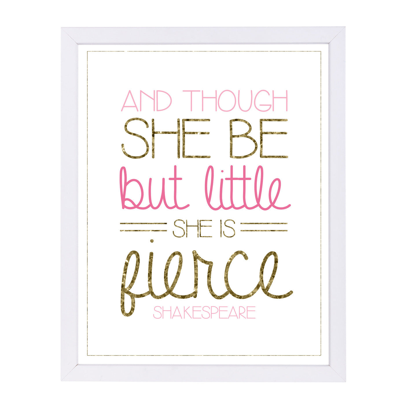 Girl S Gold & Trio 3 by Samantha Ranlet Framed Print - Americanflat