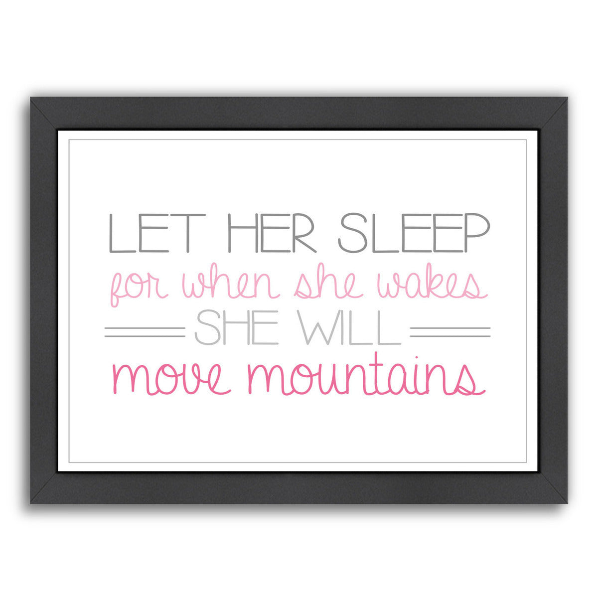 Girl S Move Mountains Landscape by Samantha Ranlet Framed Print - Americanflat