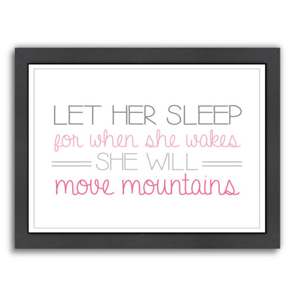 Girl S Move Mountains Landscape by Samantha Ranlet Framed Print - Americanflat