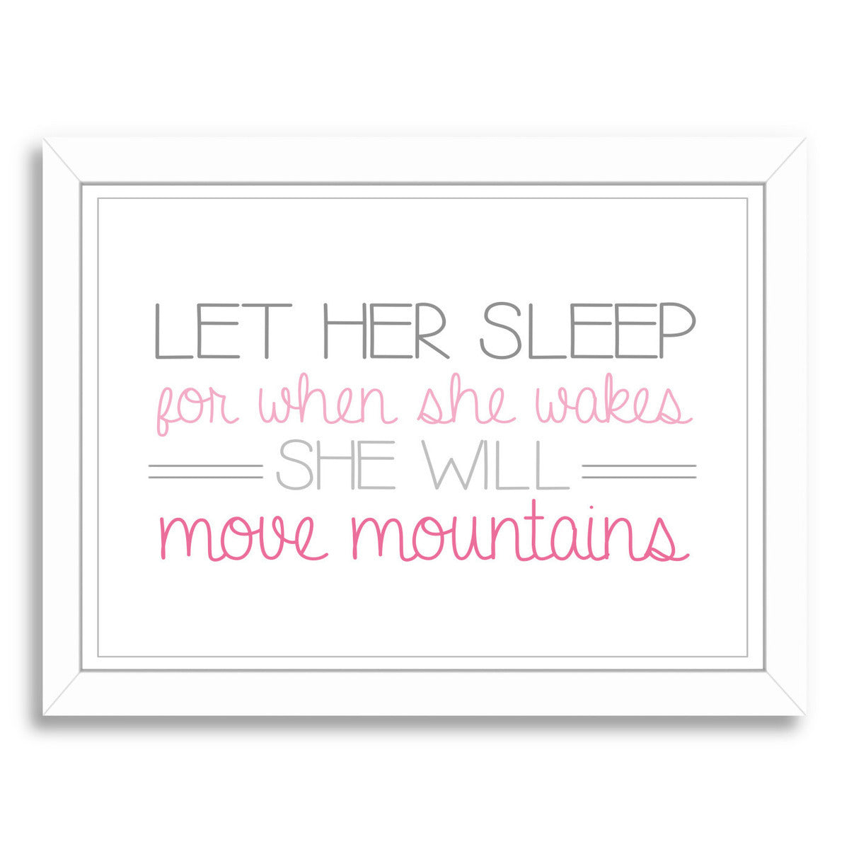 Girl S Move Mountains Landscape by Samantha Ranlet Framed Print - Americanflat