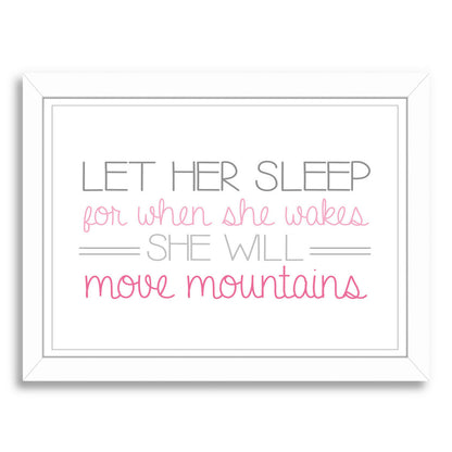 Girl S Move Mountains Landscape by Samantha Ranlet Framed Print - Americanflat