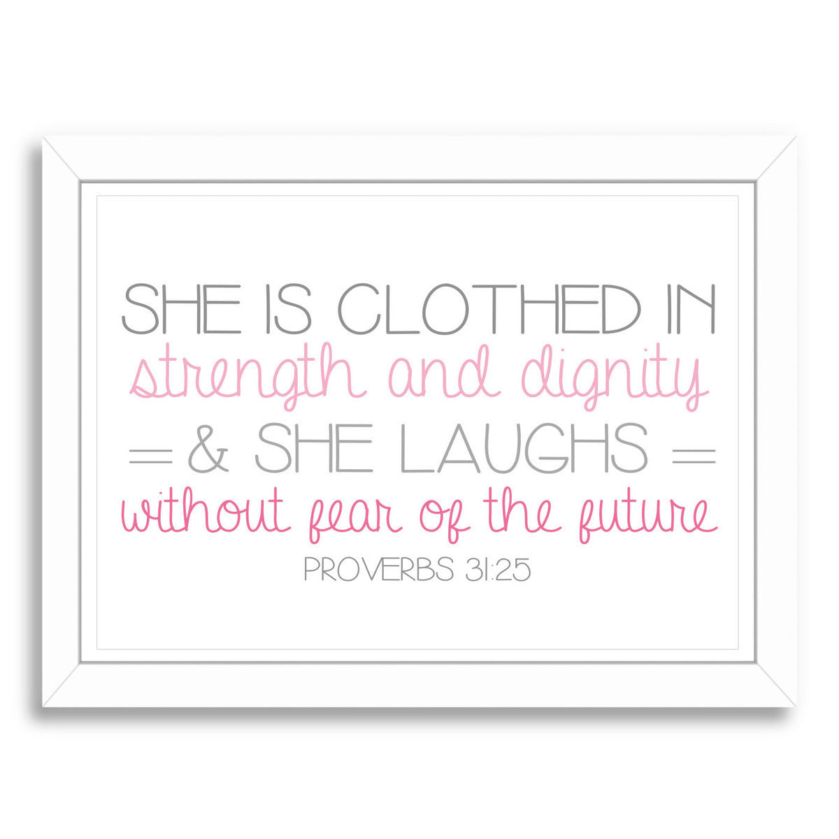 Girl S Proverbs by Samantha Ranlet Framed Print - Americanflat