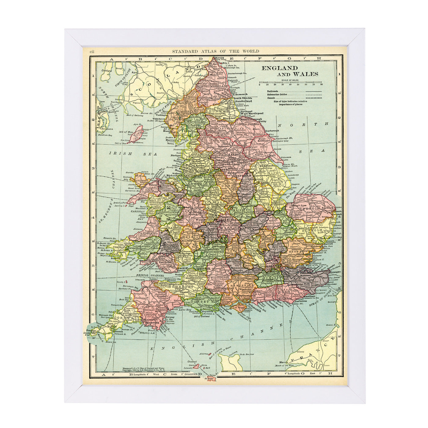 England & Wales 16X20 by Samantha Ranlet Framed Print - Americanflat