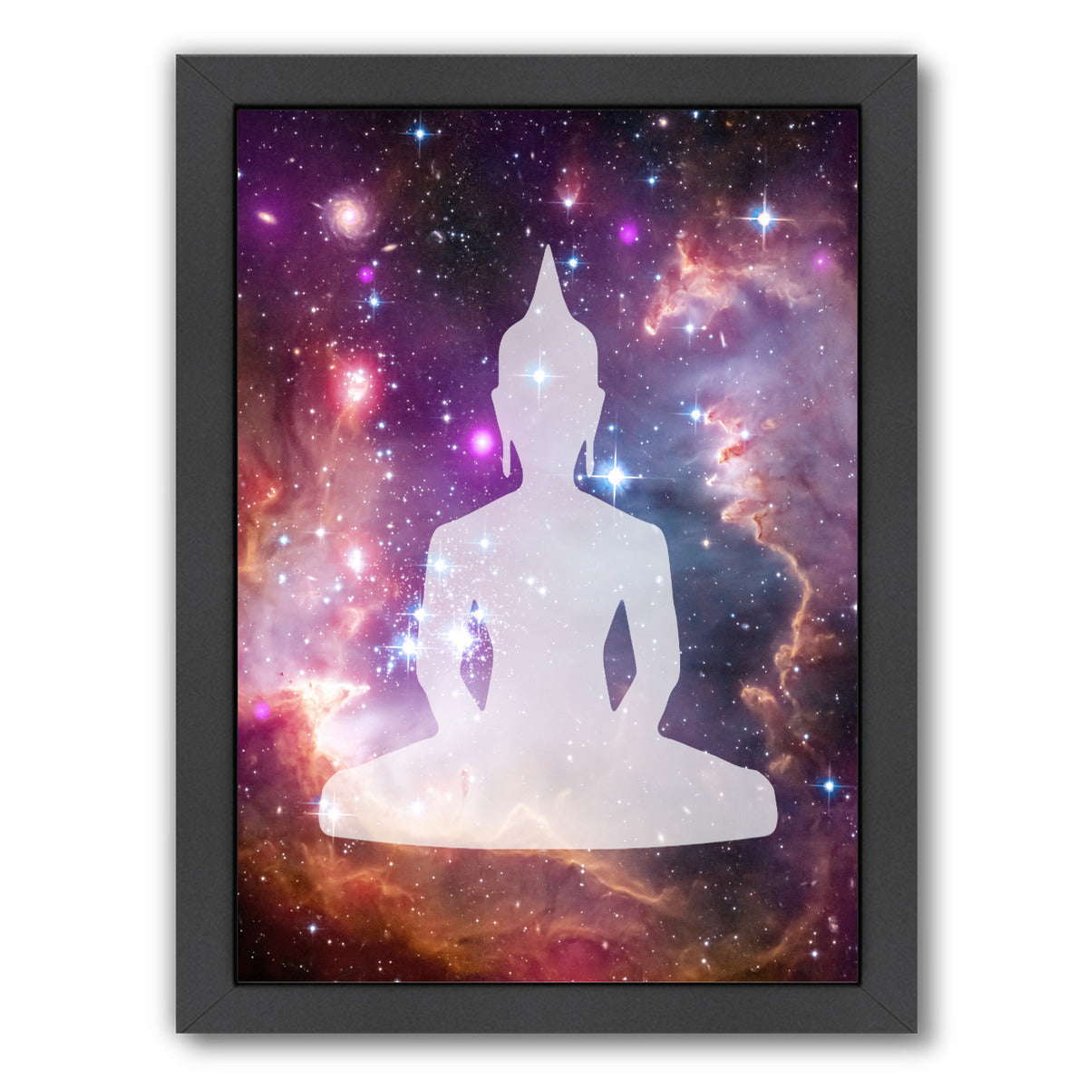 Galaxy Buddha by Samantha Ranlet Framed Print - Americanflat