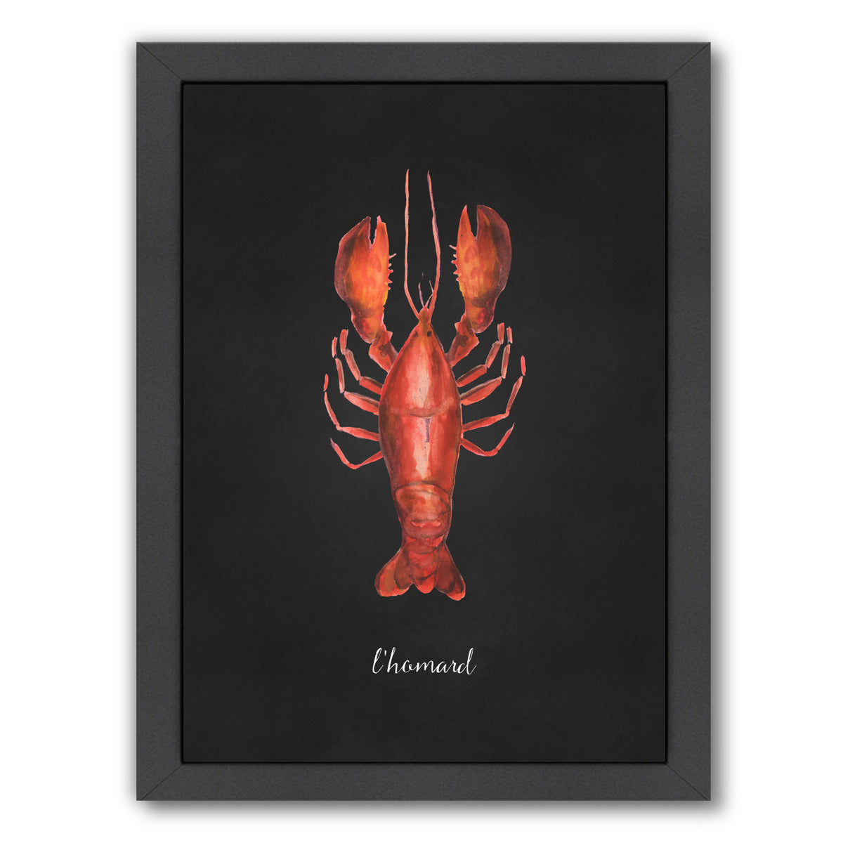French Seafood Lobster by Samantha Ranlet Framed Print - Americanflat