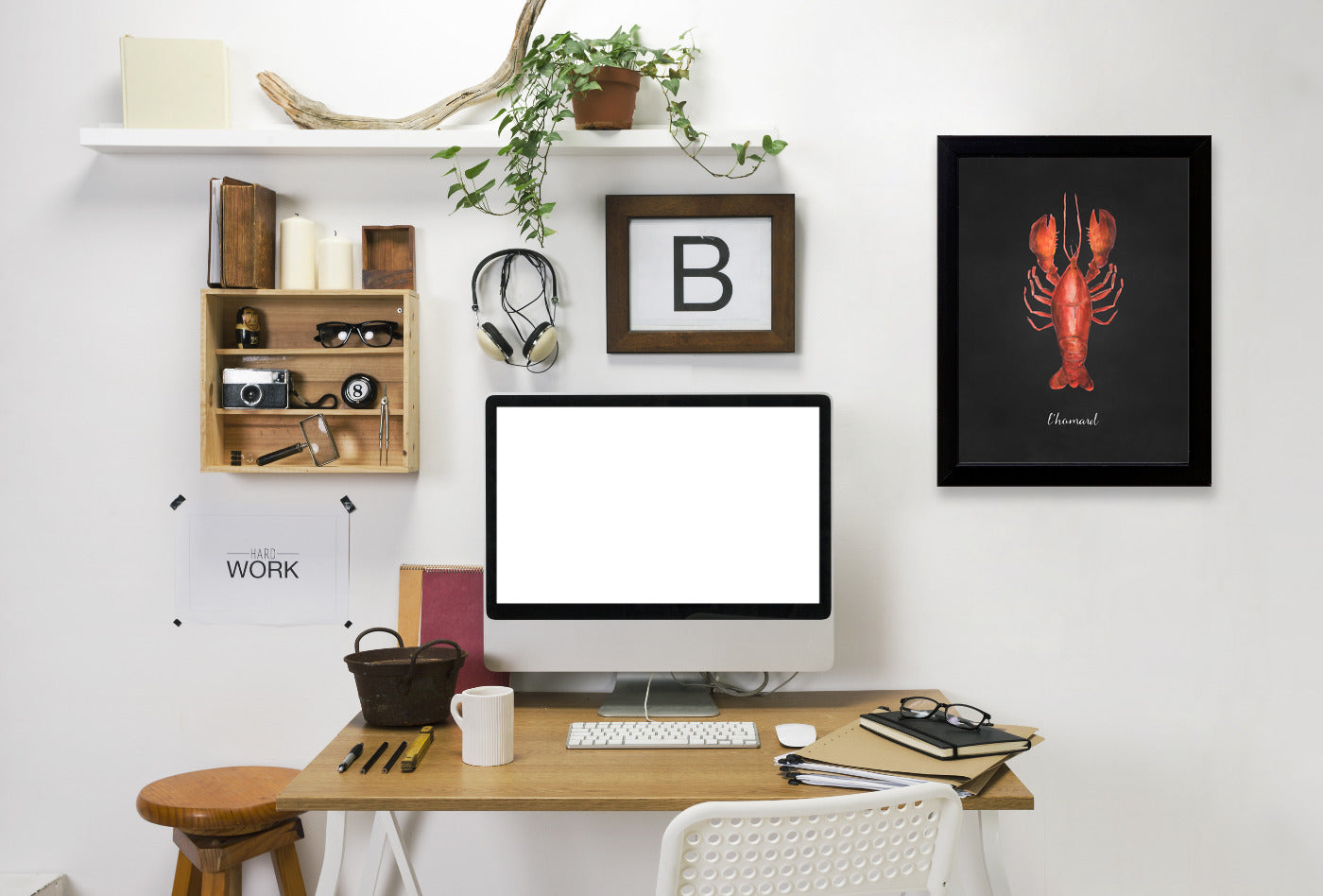 French Seafood Lobster by Samantha Ranlet Framed Print - Americanflat