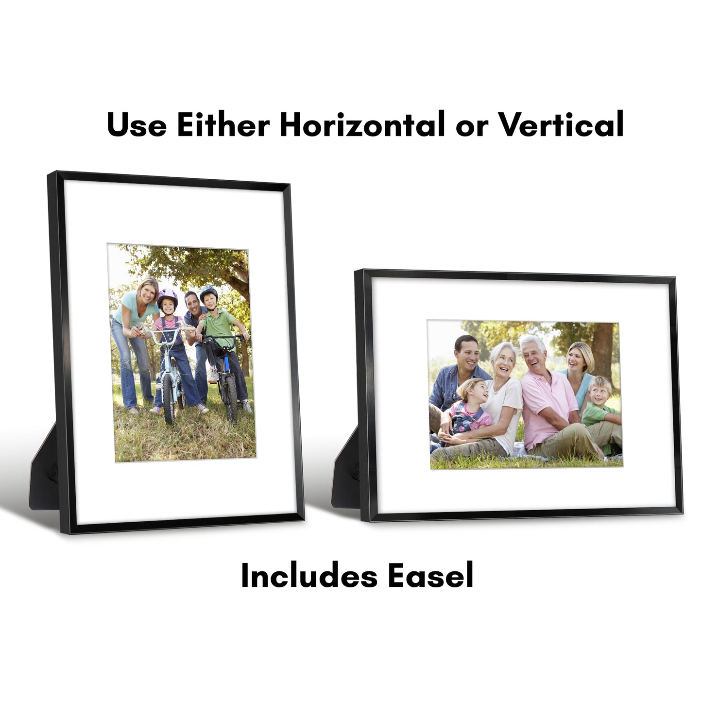 Aluminum Picture Frame with Mat | Choose Size and Color