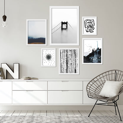 Platinum Essential White Frame Gallery Wall Set 6 - Australian