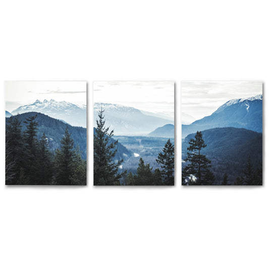  3 Piece Framed Triptych Morning Mountain Views by Tanya Shumkina