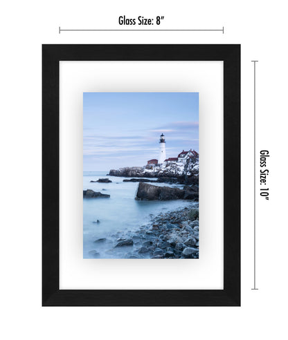 Black Square Floating Frame - Modern Picture Frame Designed to Display a Floating Photograph - Picture Frame - Americanflat