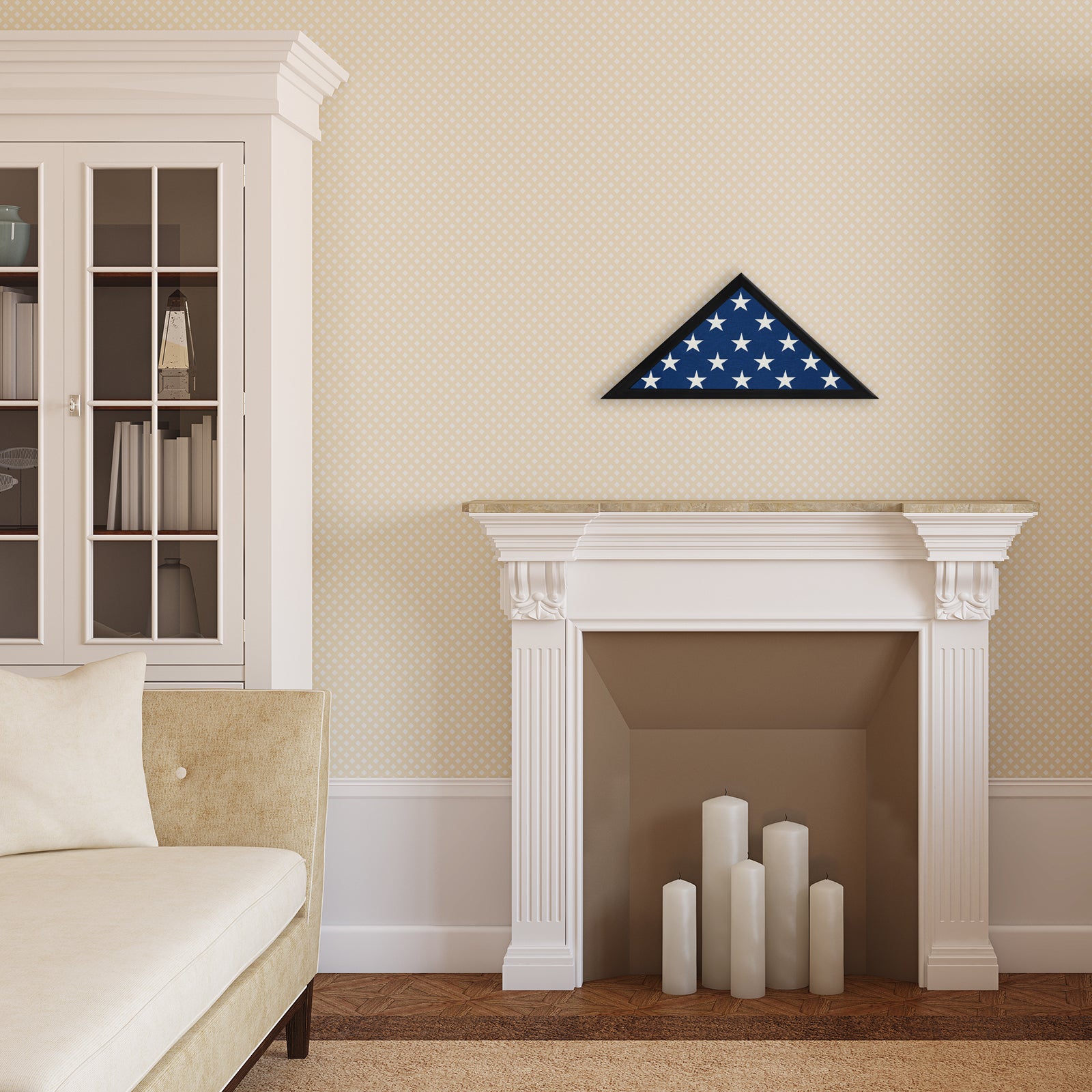 Black Flag Case Frame. Polished Plexiglass. Hanging Hardware Included! - Picture Frame - Americanflat