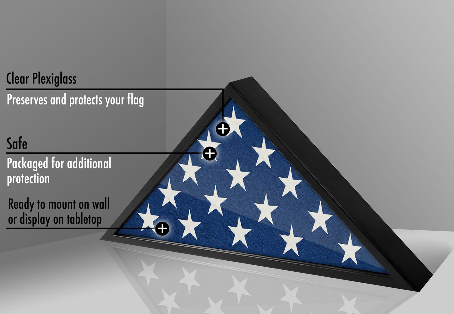 Burial Flag Display Case | Silhouette Collection