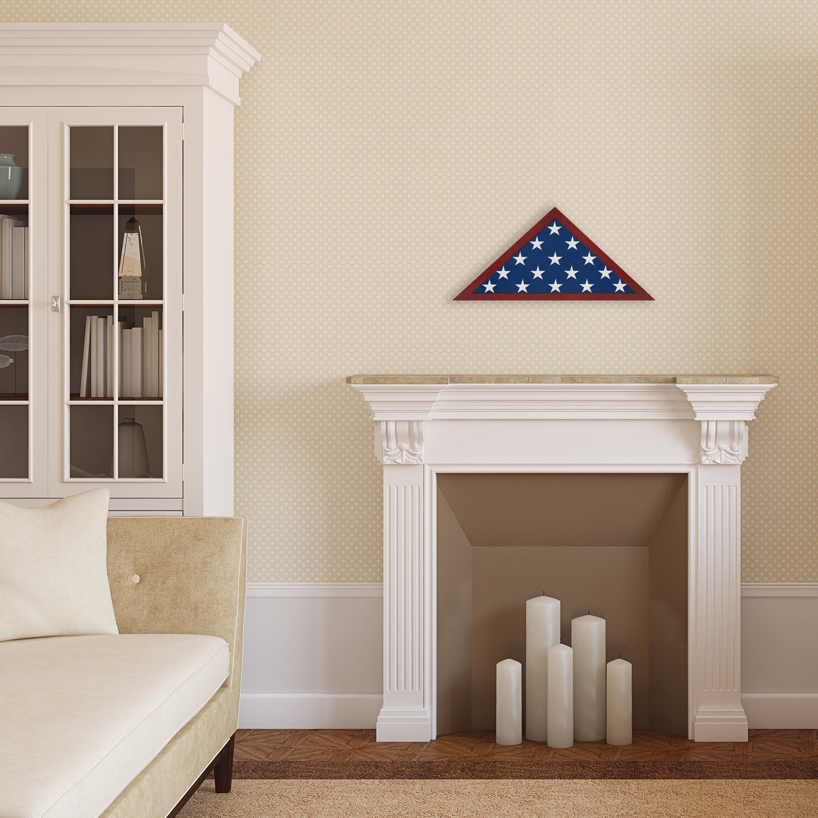 Black Flag Case Frame. Polished Plexiglass. Hanging Hardware Included! - Picture Frame - Americanflat
