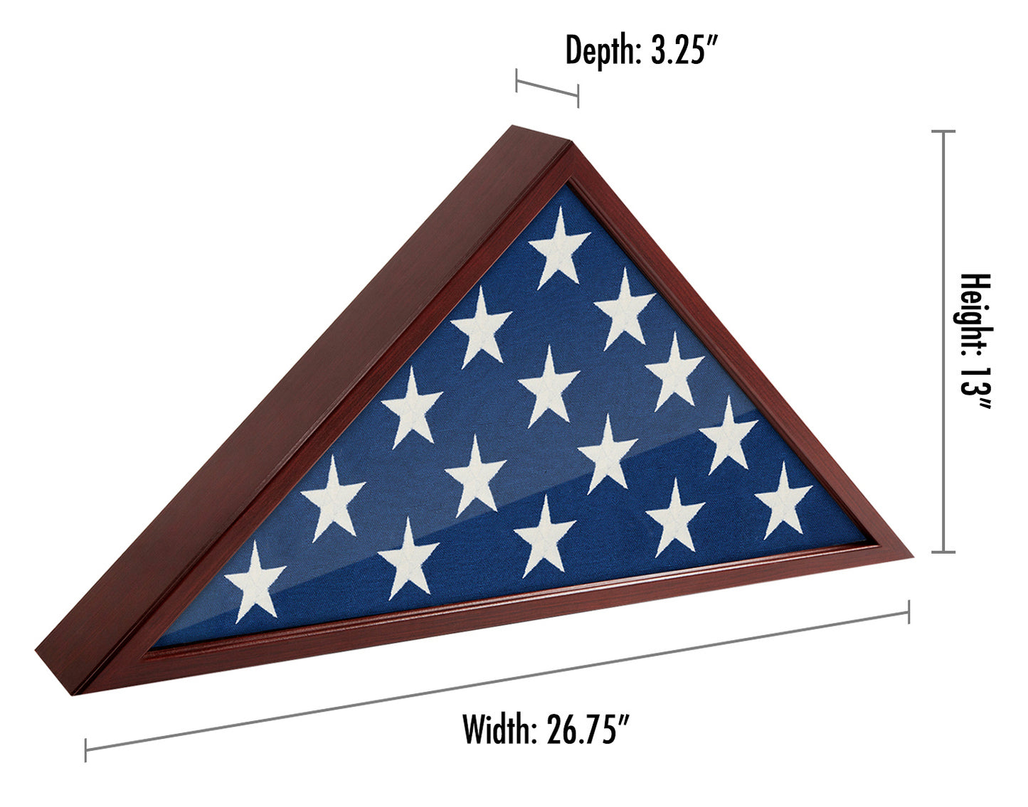 Burial Flag Display Case | Silhouette Collection
