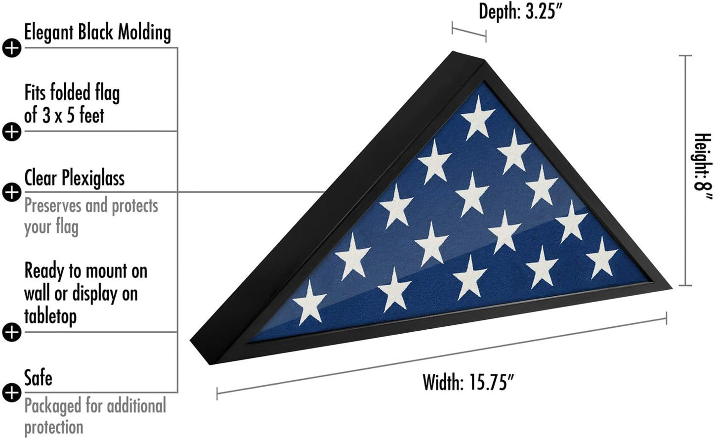 Burial Flag Display Case | Silhouette Collection
