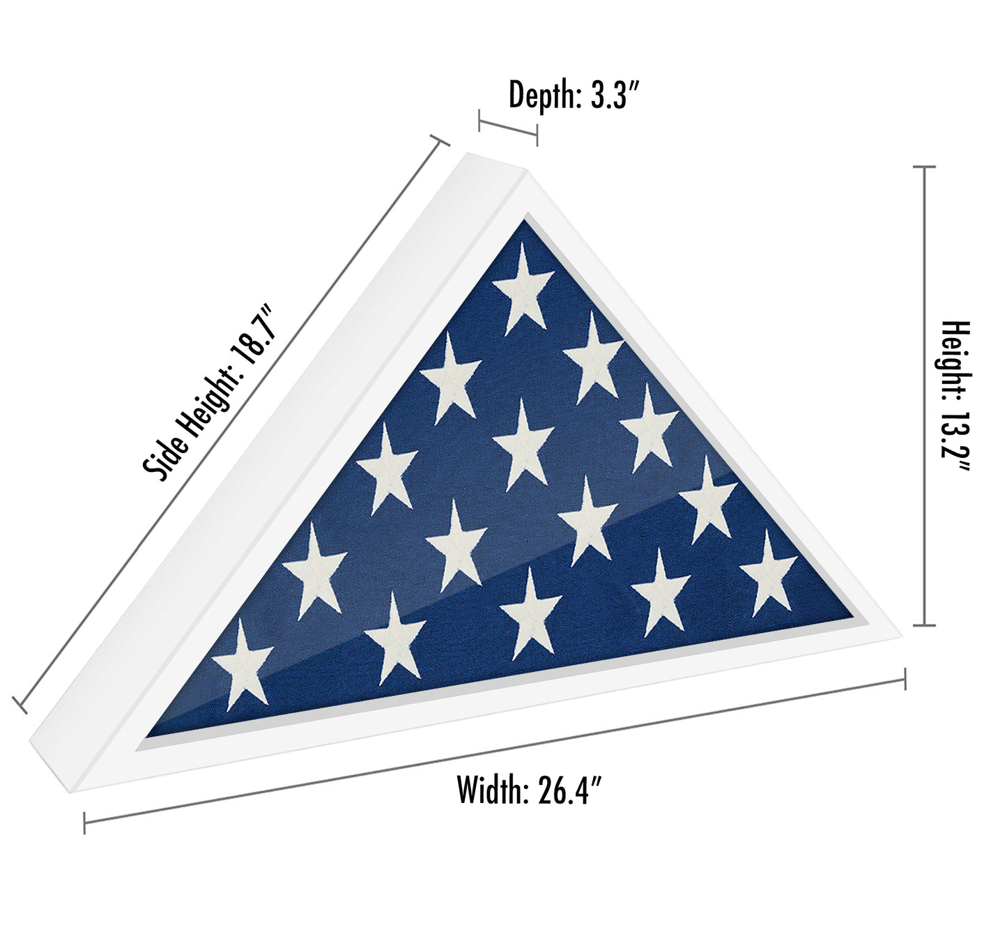 Burial Flag Display Case | Silhouette Collection
