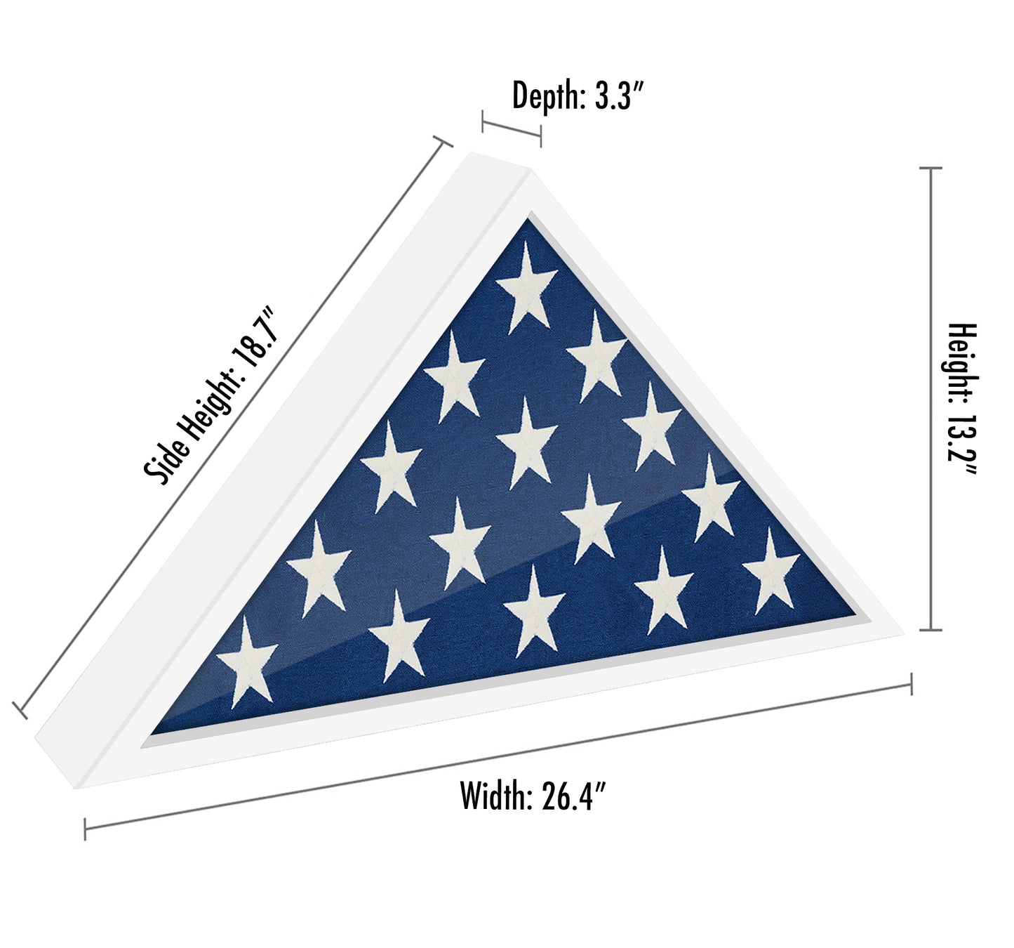 Burial Flag Display Case | Silhouette Collection
