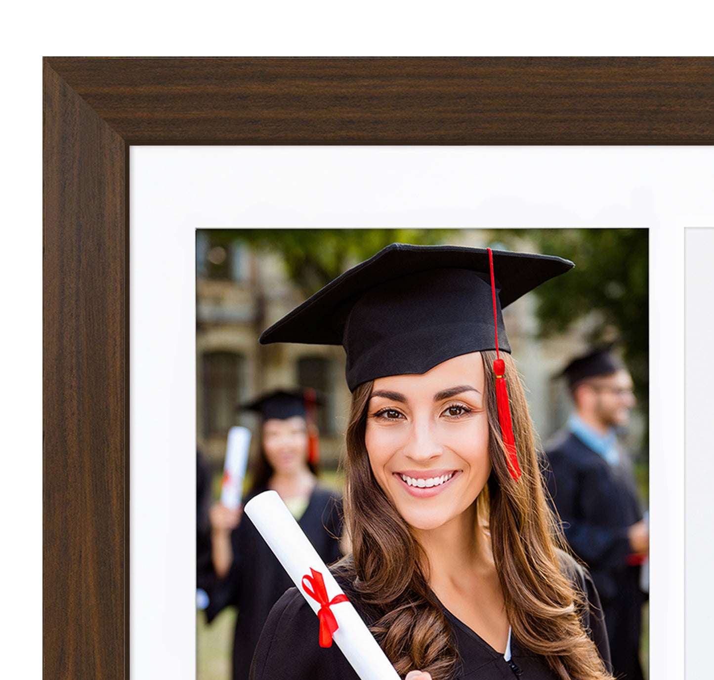 13x13 Graduation Frame with 8x10 Picture Frame Duo | Choose Color