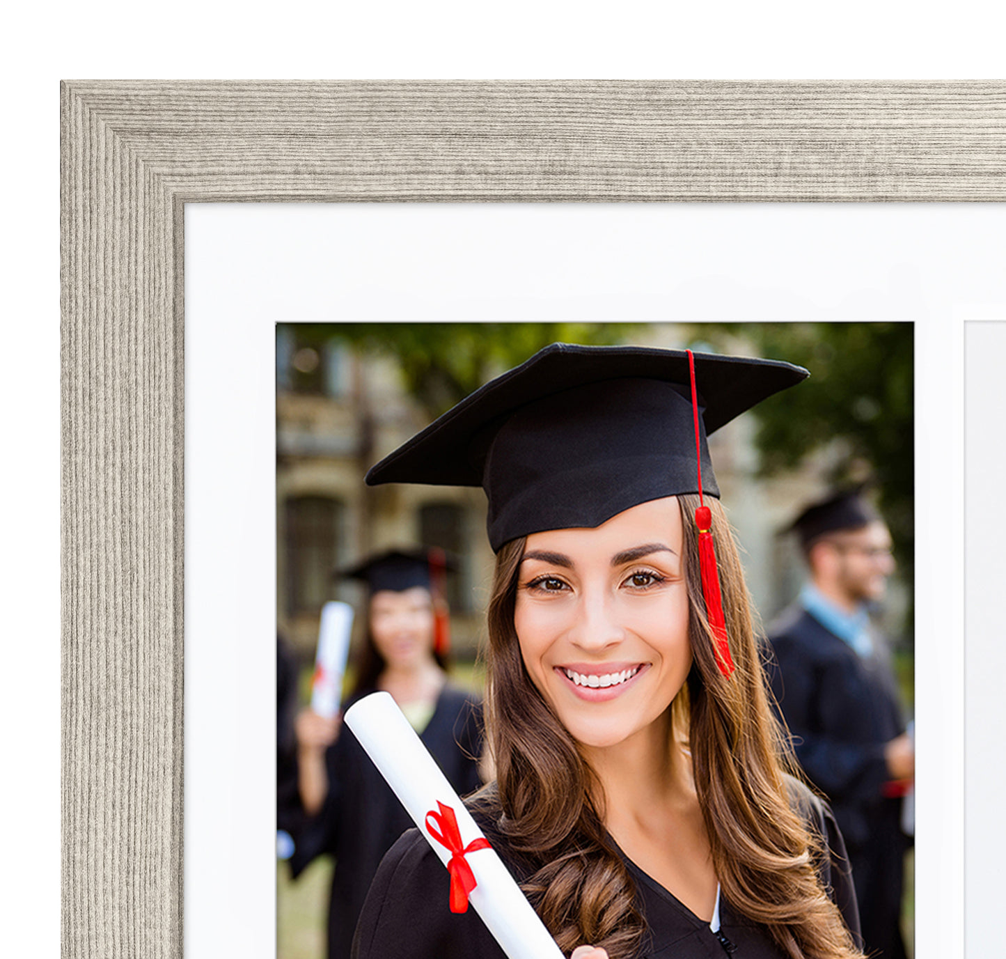 13x13 Graduation Frame with 8x10 Picture Frame Duo | Choose Color