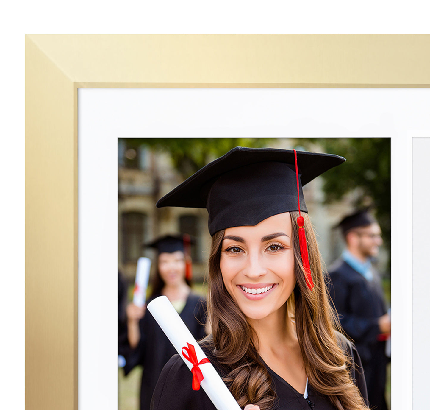 13x13 Graduation Frame with 8x10 Picture Frame Duo | Choose Color