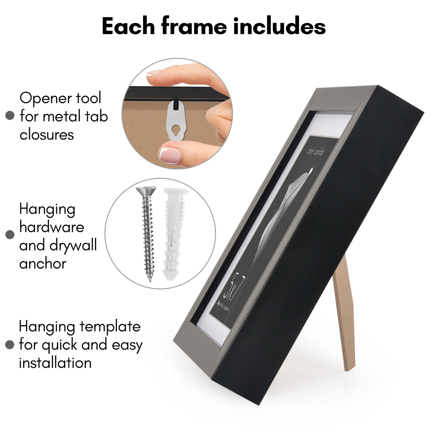 Deep Molding Picture Frame with Mat | Choose Size and Color