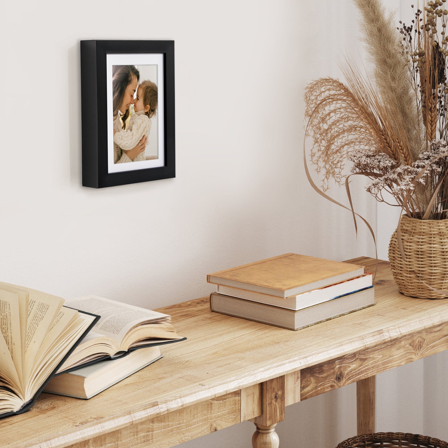 Deep Molding Picture Frame with Mat | Choose Size and Color