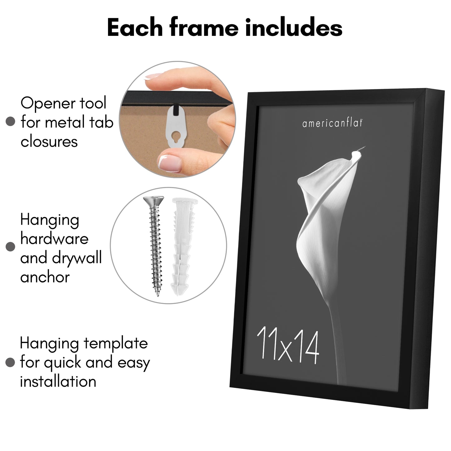 Deep Molding Frame without Mat | Choose Size and Color