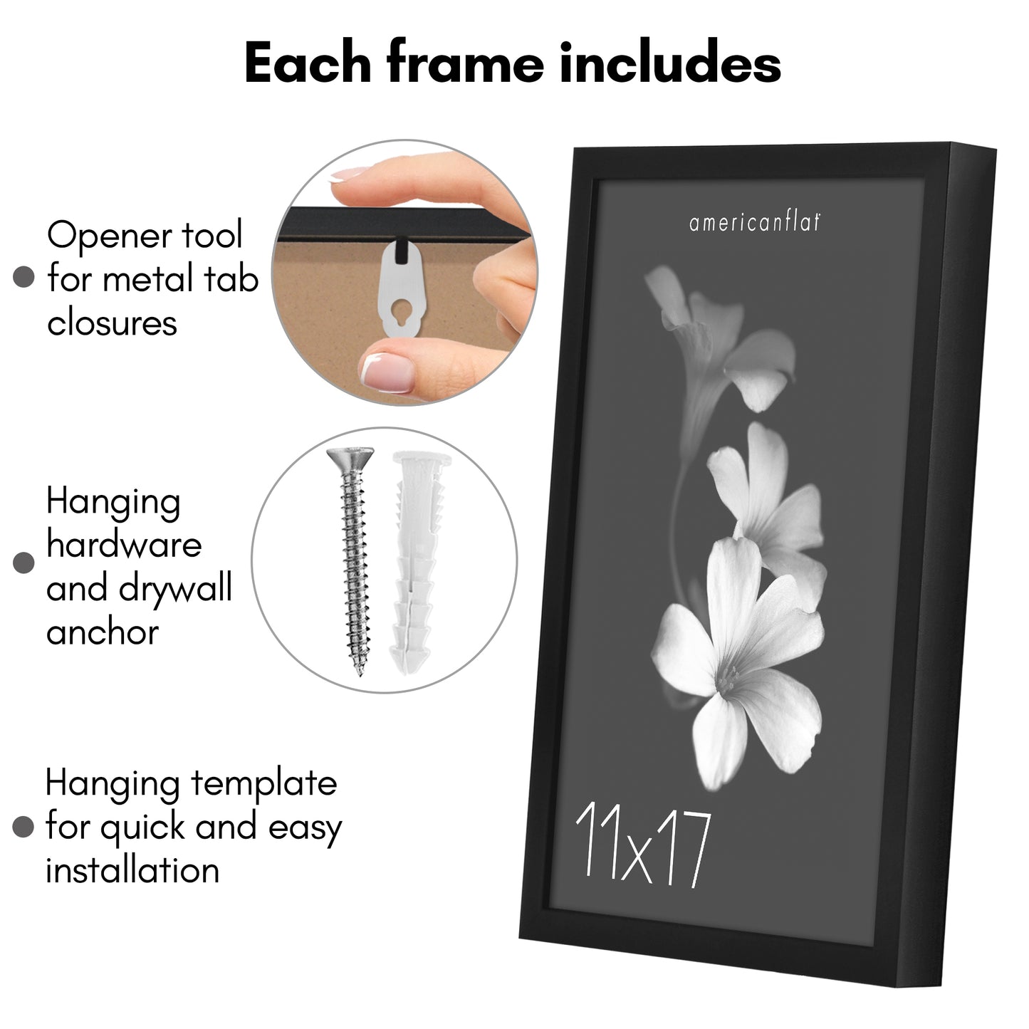 Deep Molding Frame without Mat | Choose Size and Color