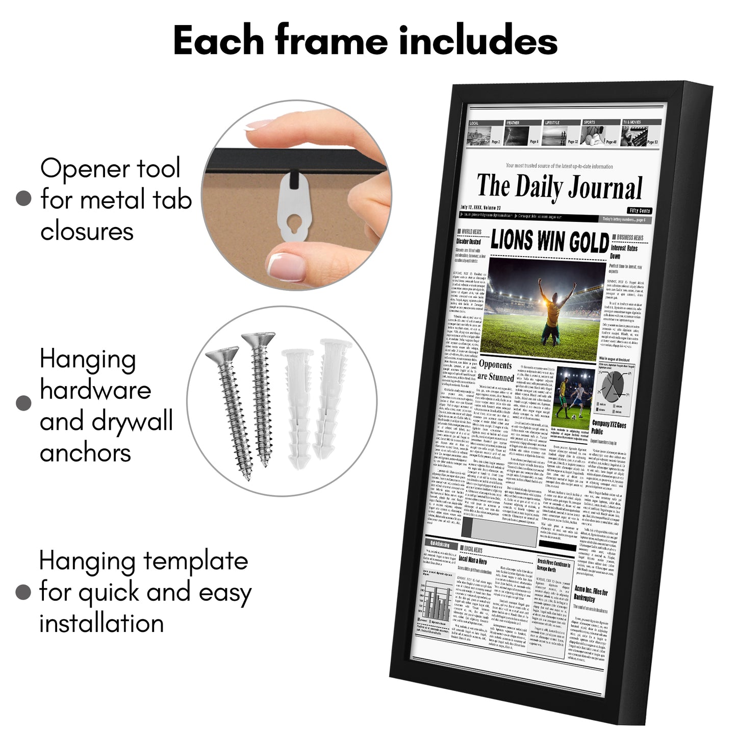 Deep Molding Frame without Mat | Choose Size and Color