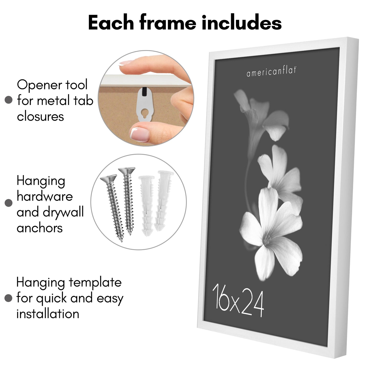 Deep Molding Frame without Mat | Choose Size and Color