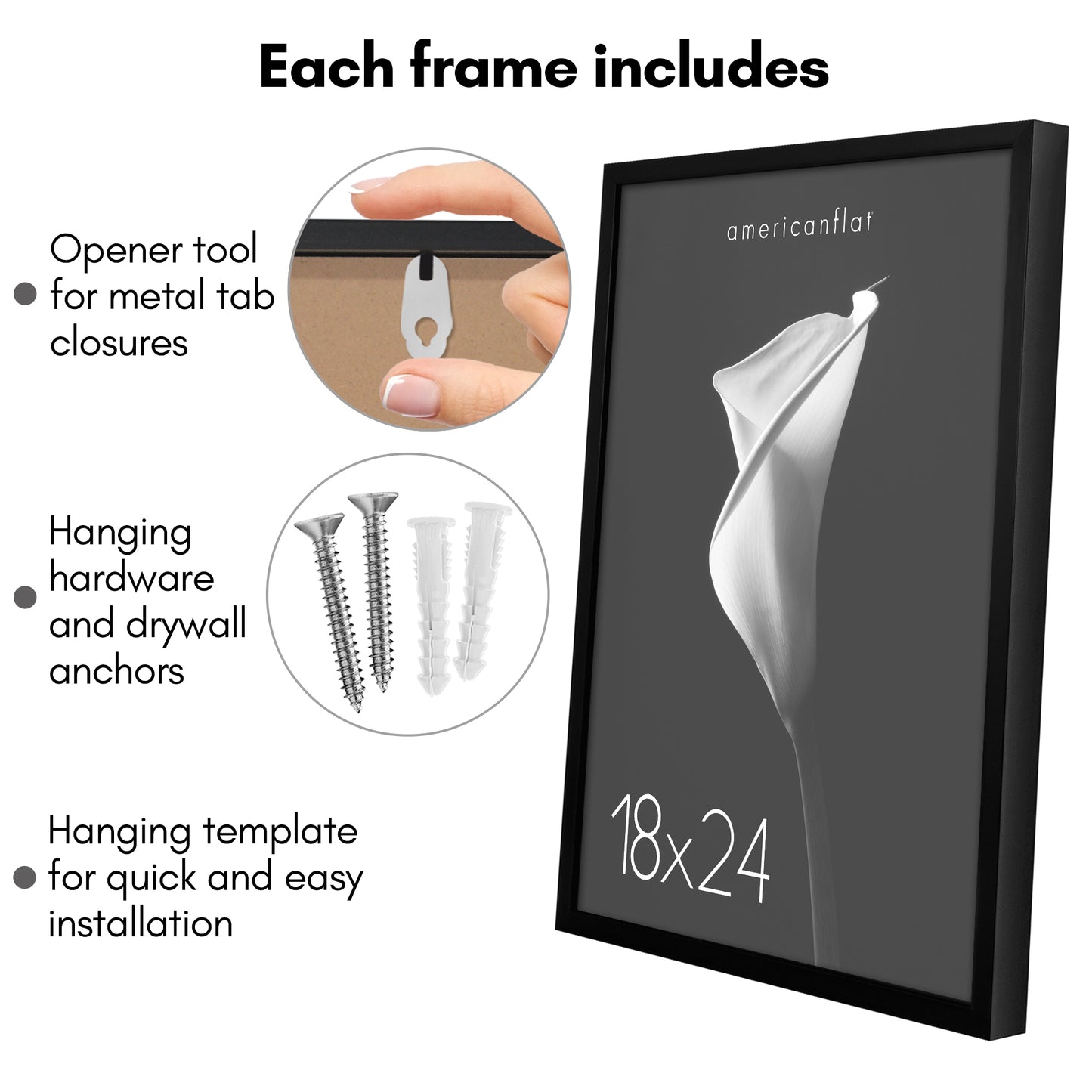 Deep Molding Frame without Mat | Choose Size and Color