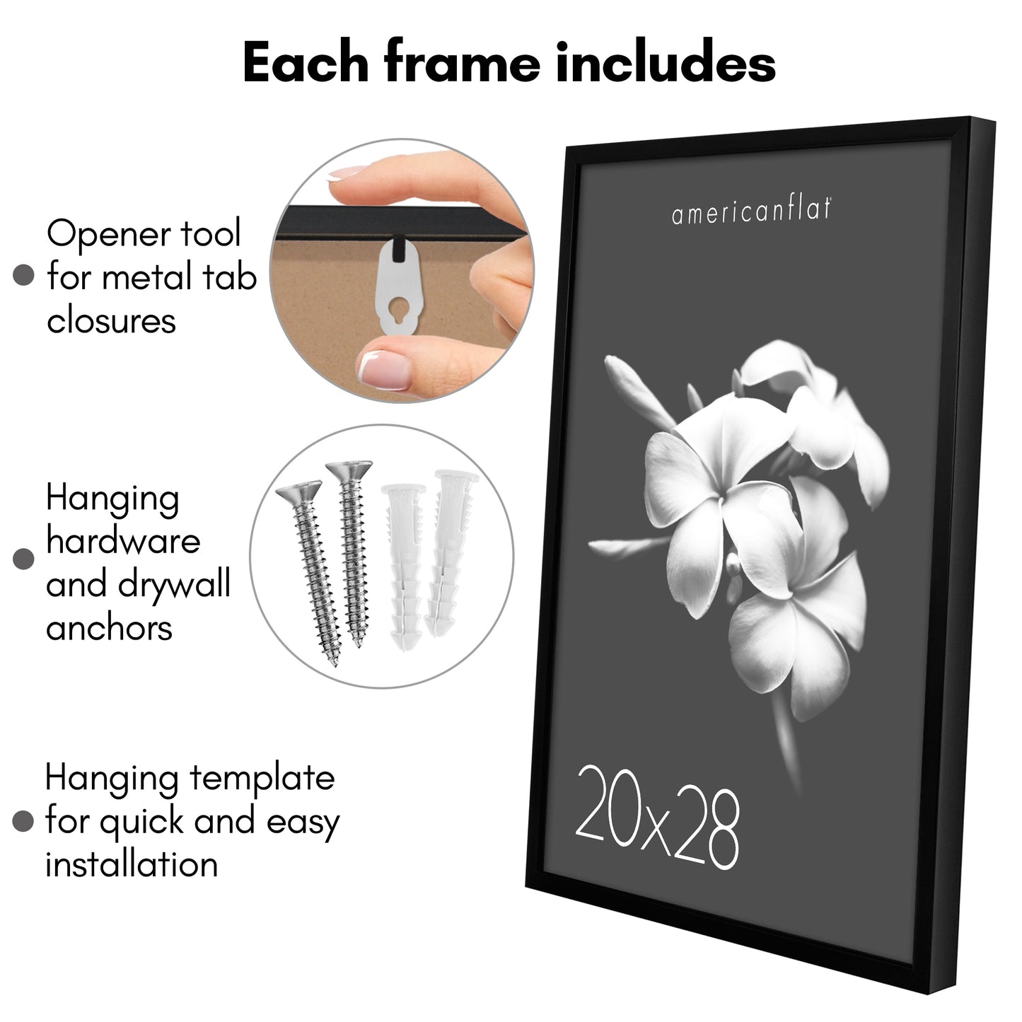 Deep Molding Frame without Mat | Choose Size and Color