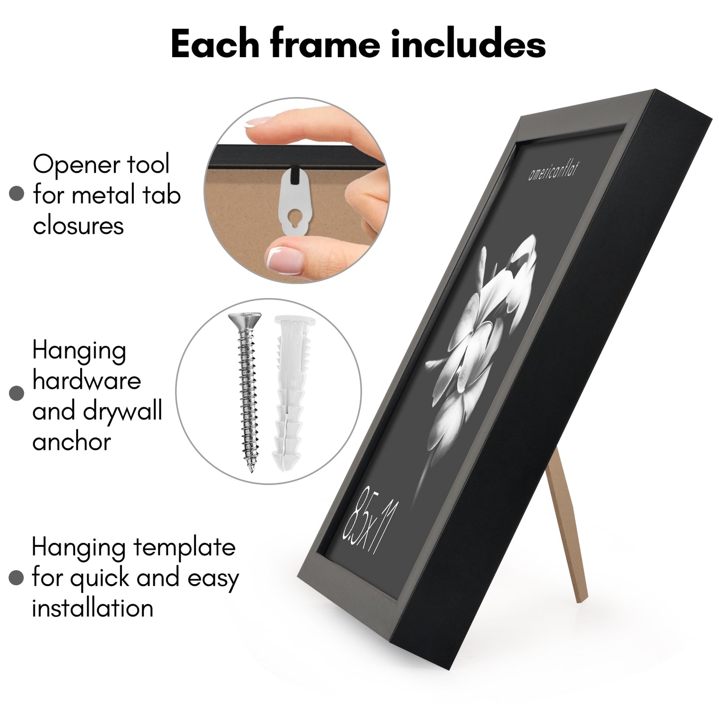 Deep Molding Frame without Mat | Choose Size and Color