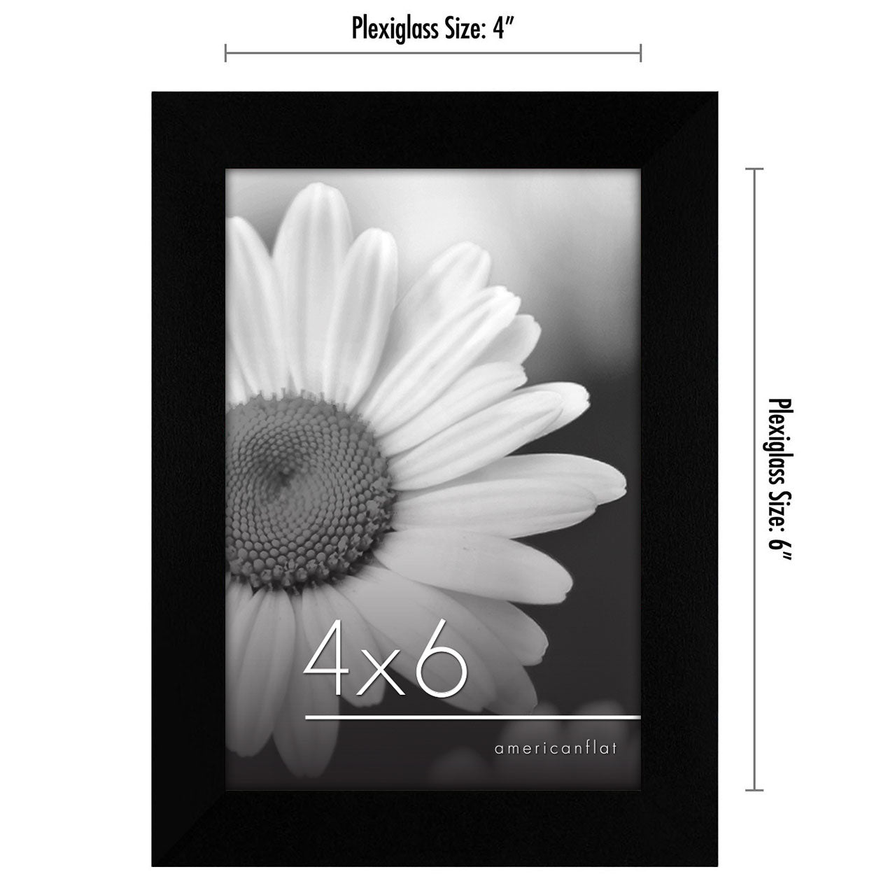 6 Piece - Gallery Wall Picture Frame Set | Black
