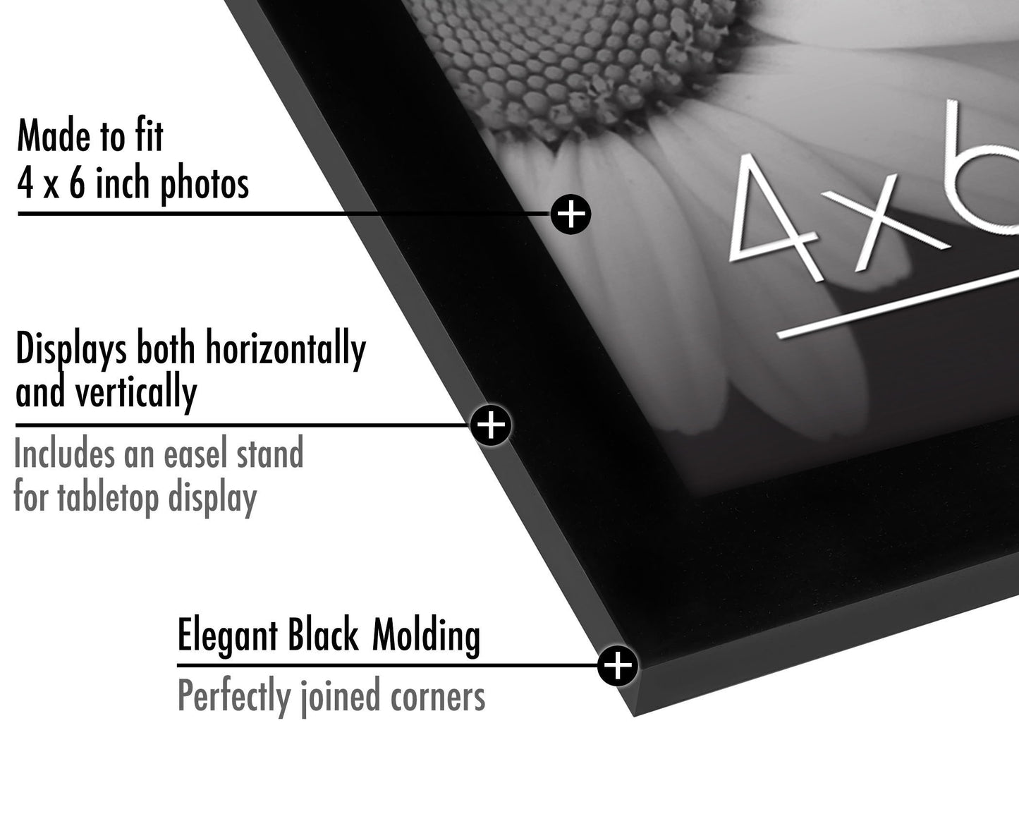 6 Piece - Gallery Wall Picture Frame Set | Black