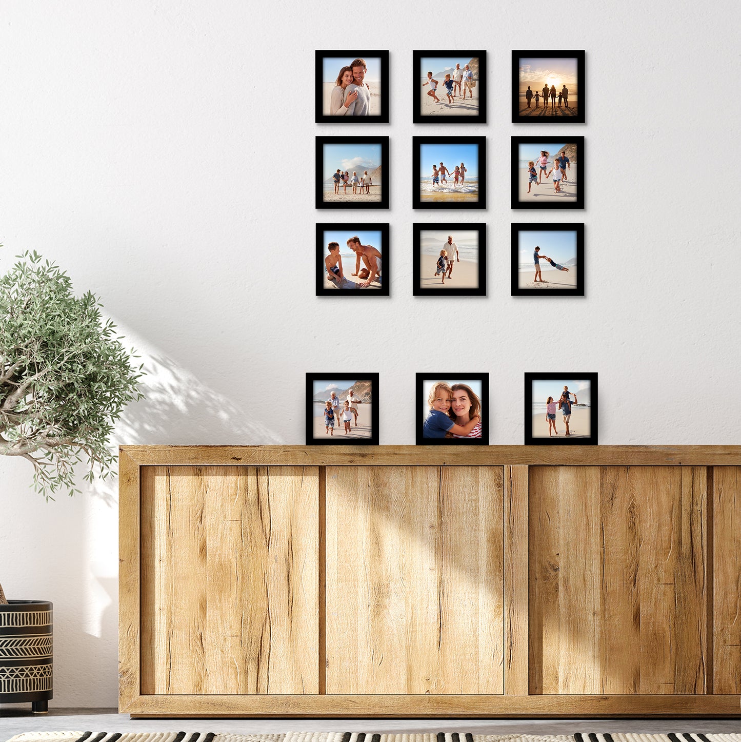 12 Piece - Gallery Wall Picture Frame Set | Black