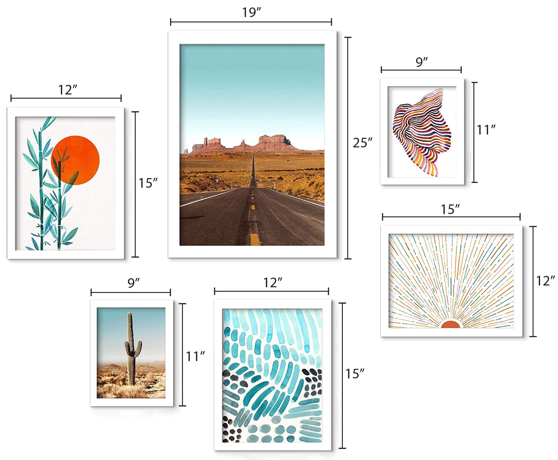 Grand Canyon - 6 Piece Framed Gallery Wall Set - Americanflat