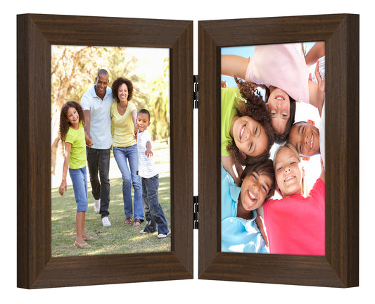 Hinged Picture Frame with Two Displays | Choose Color