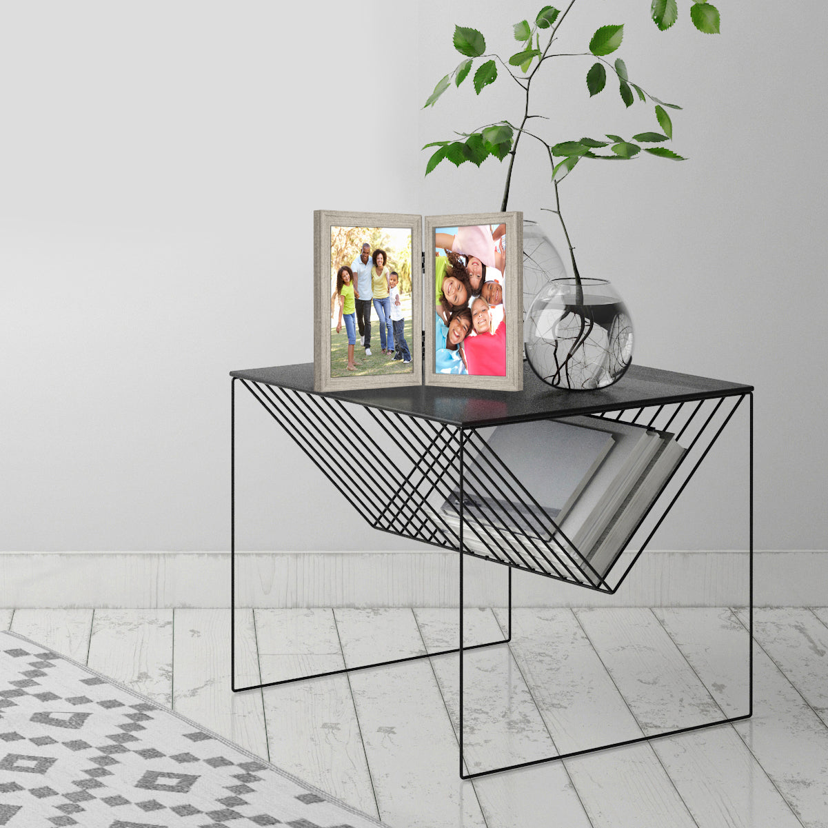 Hinged Picture Frame with Two Displays | Signature Collection