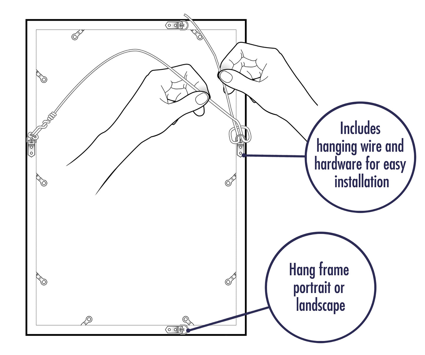 Signature Poster Frame or Picture Frame | Choose Size and Color