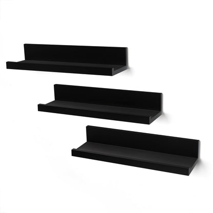 Floating Shelves Set of 3 in Composite Wood - Wall Mounted Storage Shelves for Bedroom, Living Room, Bathroom, Kitchen, Office and More - Shelf - Americanflat