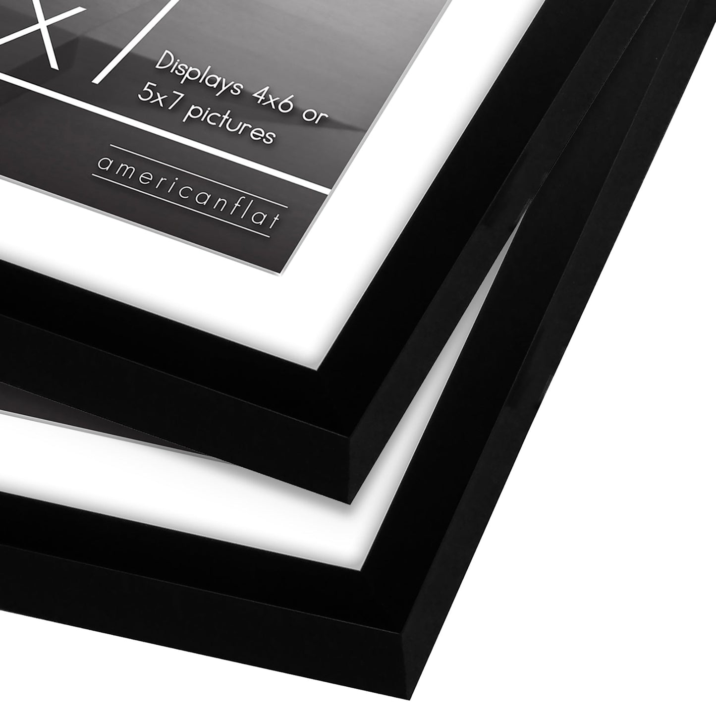 Multipack | Black Thin Border Photo Frame | Choose Size and Quantity