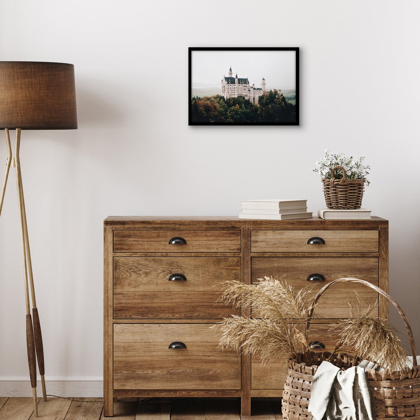 Modern Wall Hanging Picture Frame In Black For Horizontal Or Vertical Photo Display Formats