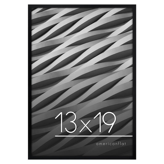 Modern Gallery Poster Frame without Mat, Black | Streamline Collection